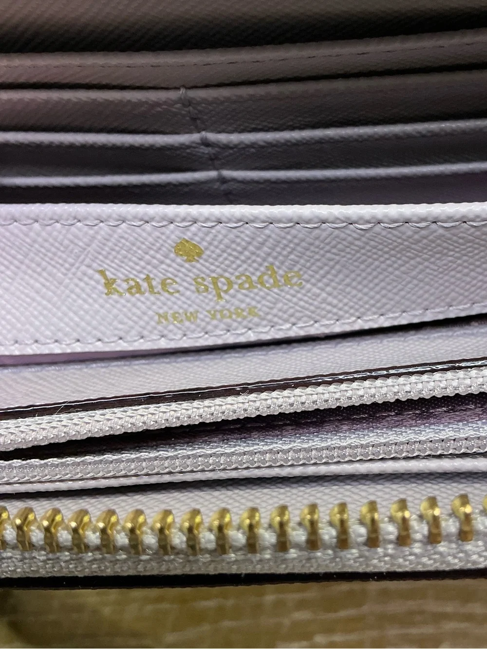 kate spade Hop To It Rabbit Neda Zip Around Wallet in Nouveaux Neutral (Lilac)